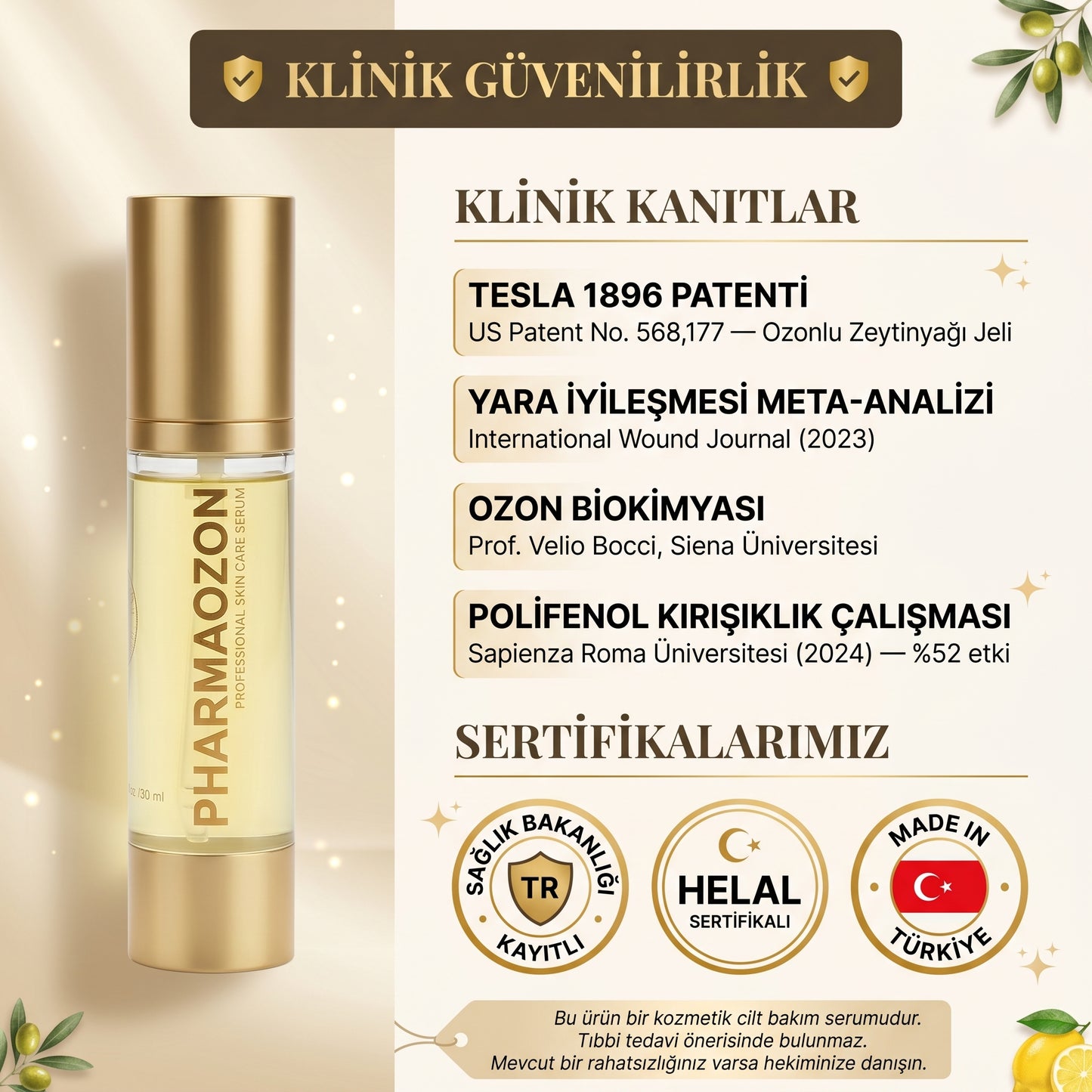 PHARMAOZON PROFESYONEL CİLT BAKIM SERUMU 50 ML