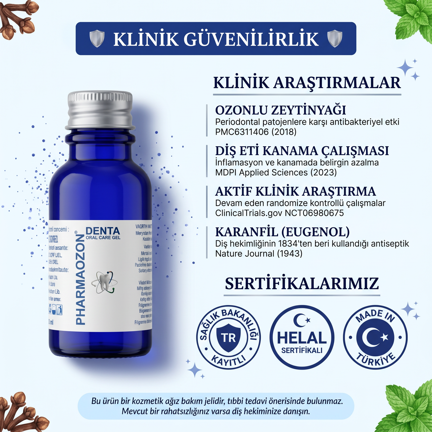 PHARMAOZON DENTA AĞIZ BAKIM JELİ 20 ML
