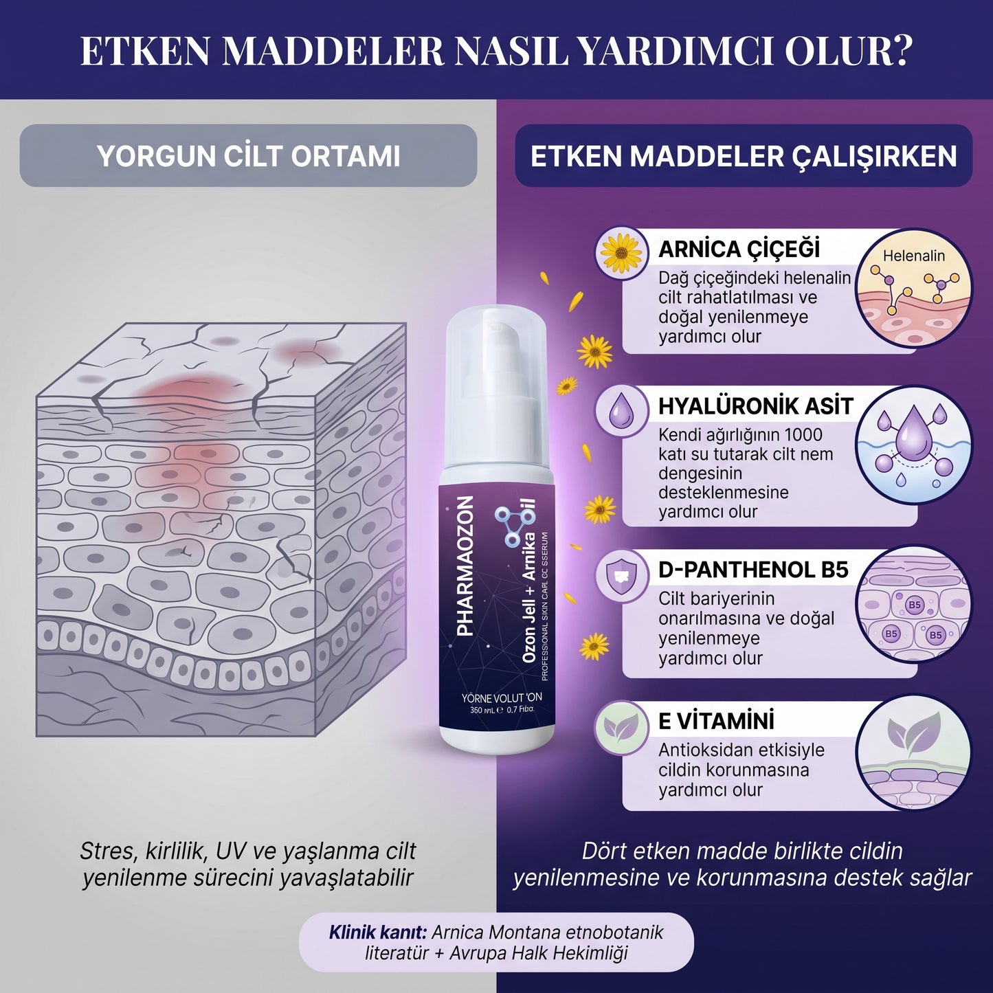Pharmaozon Arnica Profesyonel Cilt Bakım Serumu