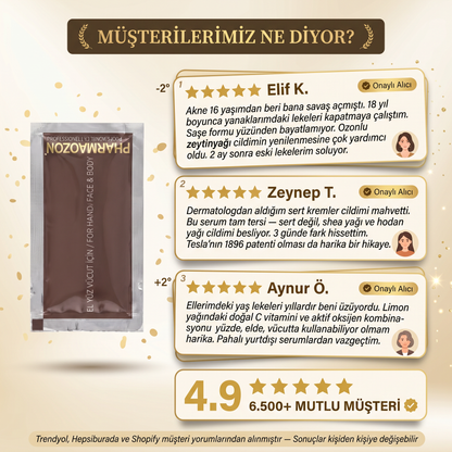 PHARMAOZON CİLT BAKIM SERUMU — ŞASE 2 ML x 50 ADET