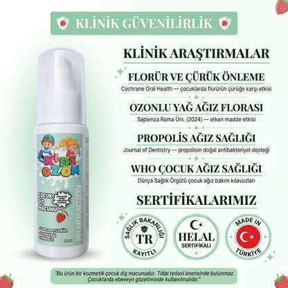 PHARMAOZON KIDSOZON ÇOCUK DİŞ MACUNU 50 ML