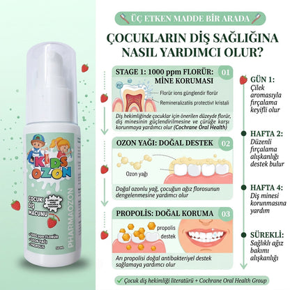 PHARMAOZON KIDSOZON ÇOCUK DİŞ MACUNU 50 ML
