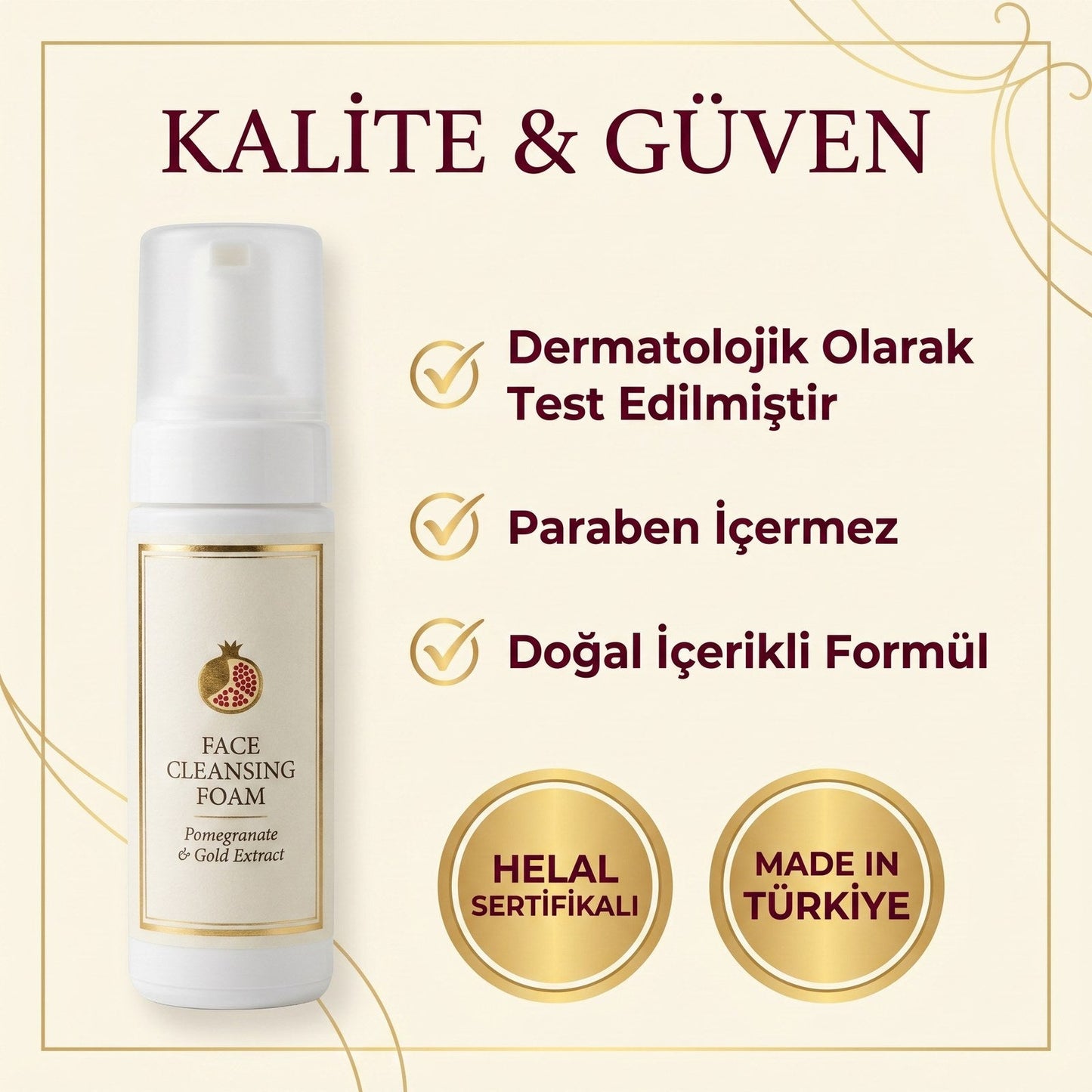 PHARMAOZON NAR CİLT TEMİZLEME KÖPÜĞÜ 150 ML